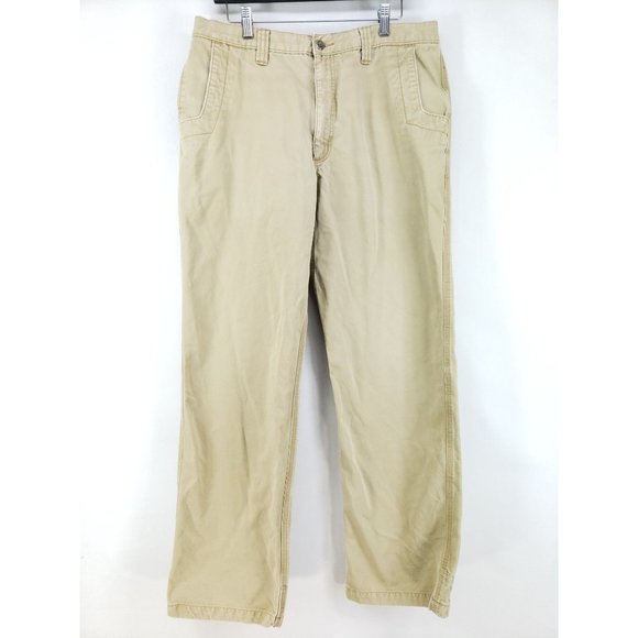 Mountain Khakis Teton Twill Pants Men's Size 34/32 Tan Gusseted - Picture 1 of 8